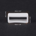 thumbnail image 2 of Unique Bargains Watch Band Strap Loops Silicone for 19mm Width Watch Band, White 4 Pack, 2 of 5