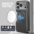 thumbnail image 2 of Case For IPhone 17 Pro Max/17 Pro/17 Air/17, Luxury Leather Case Slim Kickstand Cover Magnetic Wireless Charging Shell, 2 of 7