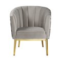 thumbnail image 2 of Acme Furniture Chaise d'Appoint colla, Velours Gris & Or, 2 of 5