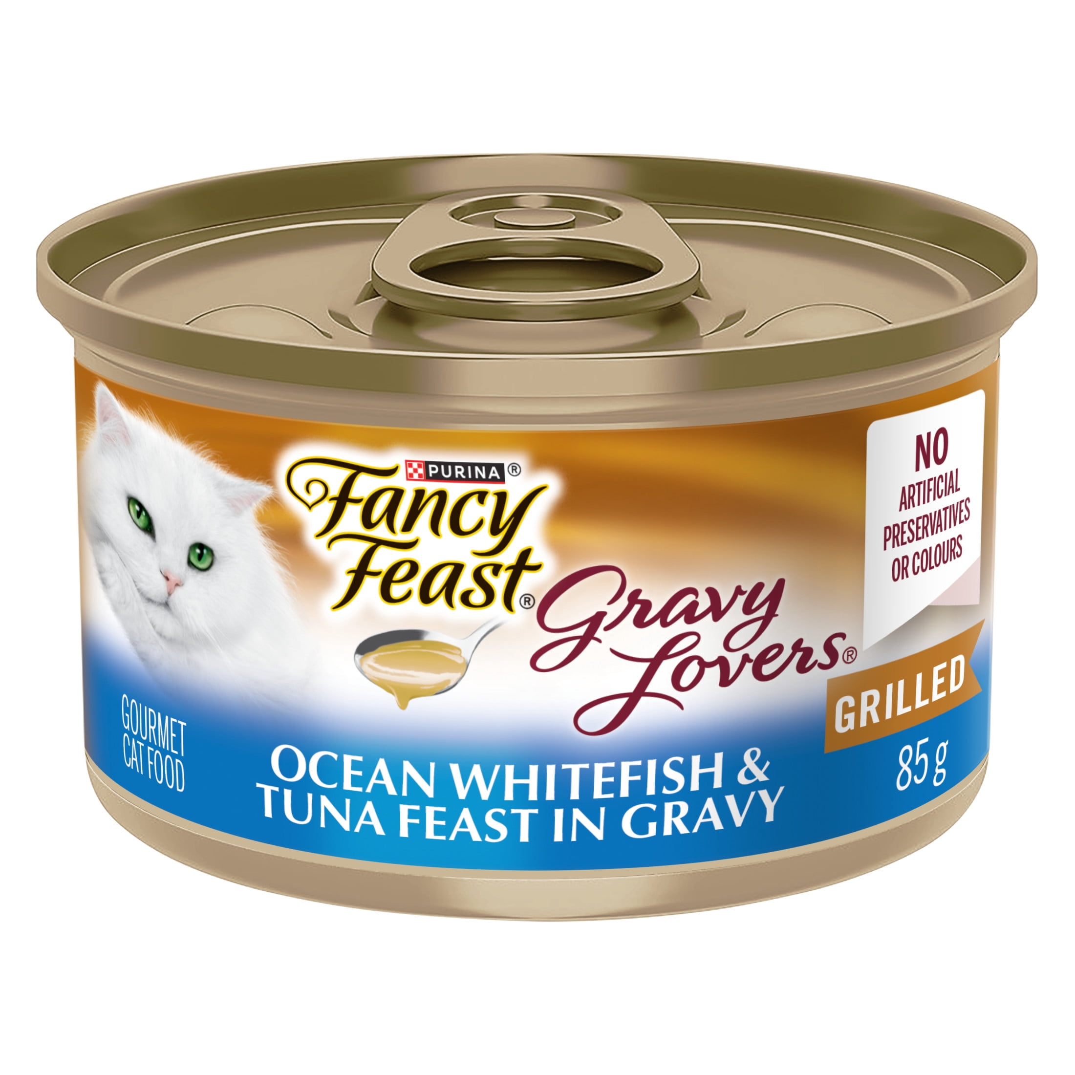 Fancy Feast Gravy Lovers Ocean Whitefish & Tuna, Wet Cat Food 85g