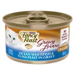 Fancy Feast Gravy Lovers Poisson blanc d'océan & Tuna, aliments pour chats mouillés 85g