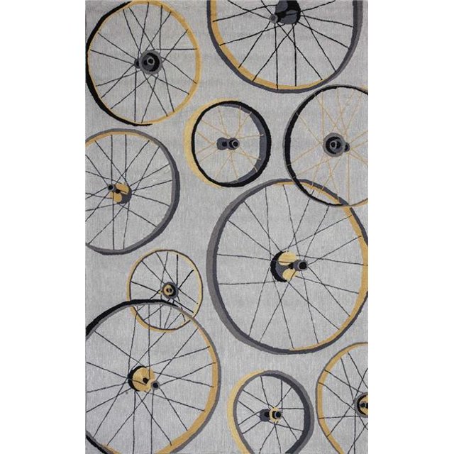 HomeRoots 353214 Tapis Gris en Polyester 20 x 30 Po