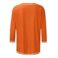 thumbnail image 5 of JIRNDf Chemises pour Femmes Hauts d'Été Tendance Manches Longues Col Rond Drôle Squelette Imprimé Coupe Ajustée T-Shirt Tunique T-Shirt pour Femmes Blouse Décontractée Orange TTG, 5 of 5