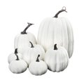 thumbnail image 2 of 7 Pcs Fausses Citrouilles Récolte Citrouille Réaliste Fausse Citrouille en Mousse pour l'Automne l'Halloween Blanc, 2 of 8
