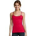 thumbnail image 1 of Hanes Camisole en Coton Extensible pour Femmes avec Soutien-Gorge Intégré, 2TG, Meilleur Rouge, 1 of 6