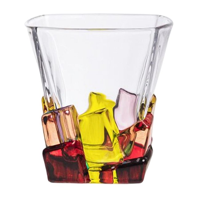 braveheart Crystal Glasses Home Bar Rocks Old Fashioned Whisky Tumbler Distinctive Hand Painted Glass Cups For Toasting