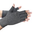 thumbnail image 1 of Tignapoo Half-Finger Compression Gloves for Wrist Support - Soft, Breathable, and Comfortable Relief for Discomfort, Size S (Hand Circumference 14-18cm) - Ideal for Arthritis Management, 1 of 7