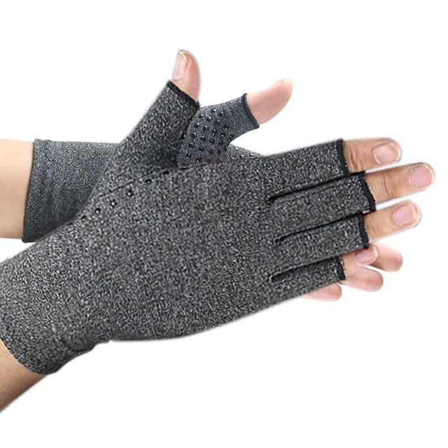 Tignapoo Half-Finger Compression Gloves for Wrist Support - Soft, Breathable, and Comfortable Relief for Discomfort, Size S (Hand Circumference 14-18cm) - Ideal for Arthritis Management