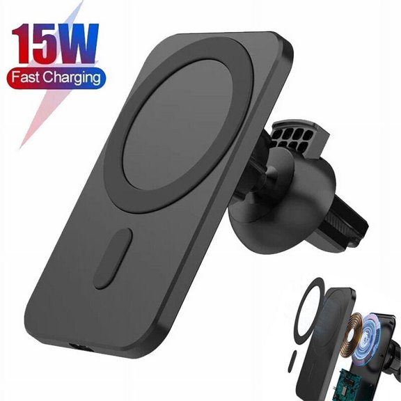 Supershield 15W MagSafe Magnetic Car Mount Holder Wireless Fast Charging Car Charger
