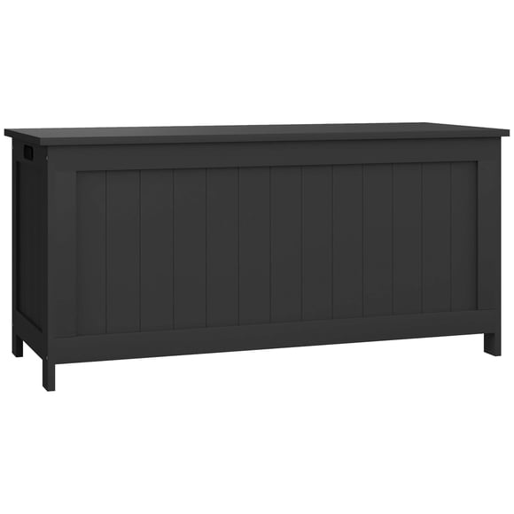 HOMCOM Storage Chest with 2 Safety Hinges, Storage Bench for Living Room