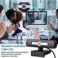 thumbnail image 4 of 720P Webcam with Microphone - Streaming Webcam with 360 Degree Rotation Function Plug&Play USB Webcam for Calls/Conference  Zoom/Skype/YouTube  Laptop, 4 of 8