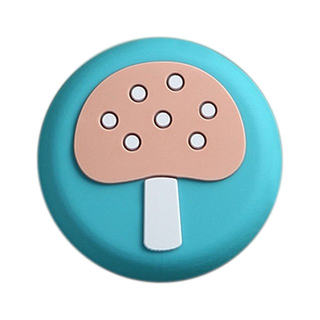 Guard Cartoon Door Handle Stopper Bumpers Buffer Wall Protectors Doorknob Crash Pad Self Adhesive Design For HomeMushroom Pattern