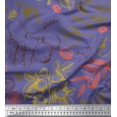 thumbnail image 1 of Soimoi Rayon Fabric Leaves & Palm Fruits Fabric Prints By Yard 42 Inch Wide, 1 of 3