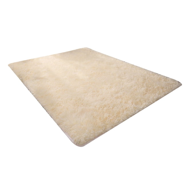 Washable Fluffy Area Rug Rectangular Anti-Slip Artificial Soft Plush Shag Carpet Home Bedroom Living Room Fluffy Rectangular Anti-Slip Artificial Soft Washable Fluffy Rectangular Light P