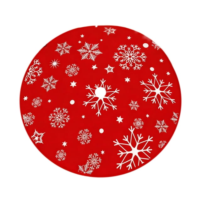 Christmas Tree Skirt 35 in Print Bottom Decoration