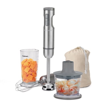 Cuisinart Smart Stick Hand Blender, Variable Speed, includes Chopper, Measuring Beaker and Whisk, 300W (CSB-87C)