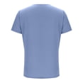 thumbnail image 4 of Nfurl Nursing Uniform Scrub Sets for Women with 7 Pockets Short Sleeve V Neck Scrub Tops and Straight Leg Pants Nurse Uniform Set 2 Piece Light Blue M, 4 of 7