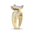 thumbnail image 3 of Bague de Fiançailles de Mariage en Or Jaune 10kt pour Femmes, Diamant Rond, 7/8 Cttw, 3 of 4