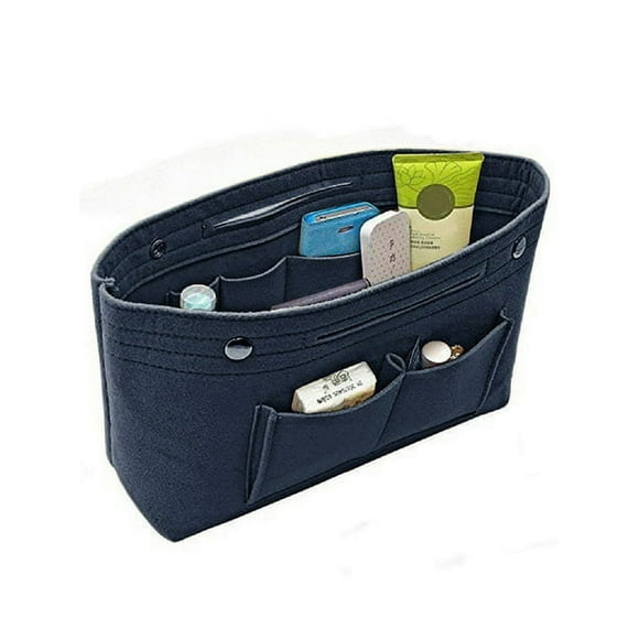 Women Handbag Organizer Bag Purse Insert Bag Felt MultiPocket Tote Useful Bag