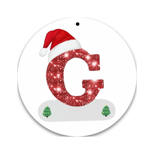 Christmas Alphabet Decorations Personalized for Gift Christmas Tree Hanging Ornament DIY Decorations