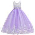 thumbnail image 2 of LSLJS Girls Embroidery Princess Dress Wedding Birthday Party Long Tail Prom Gowns Dresses, 2 of 9