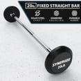 thumbnail image 2 of Synergee Fixed 20 lb Barbell – Pre Weighted Straight Bar, 2 of 6