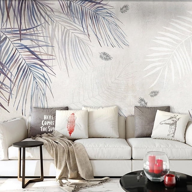 Mur 3D Moderne Plume Abstrait SKU# WAL0355