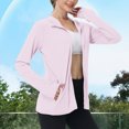 thumbnail image 2 of SHTXOZHI Veste Athlétique Légère pour Femmes Protection Solaire Fermeture Éclair Complète Manches Longues Chandails à Capuchon Randonnée Extérieur, 2 of 7