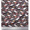 thumbnail image 1 of Soimoi Cotton Voile Fabric Geometric & Dogs Patchwork Fabric Prints by Yard 42 Inch Wide, 1 of 3