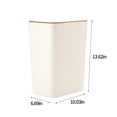 thumbnail image 3 of Chmadoxn Kitchen Storage & Organization, Plastic Garbage Container Bin With Press Top Lid, White,Beige,Gray,Plastic Garbage Bin,Wastebasket For Home,Kitchen,Bathroom,Garage garbage bin, 3 of 8