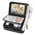 thumbnail image 4 of Credit Card Case Rfid Protection Card Holder Wallet Women Leather With 12 Cards 4 Id Windows & 2 Money Coin Pocket Compartments Wallet Women Small Wallet Women, 4 of 7