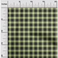 thumbnail image 2 of oneOone Cotton Poplin Light Green Fabric Check Craft Projects Decor Fabric Printed By The Yard 56 Inch Wide, 2 of 4