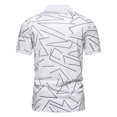 thumbnail image 4 of RKSTN Polos pour Hommes à Imprimé Boutons Coupe Ajustée Col Rabattu Chemises Manches Courtes Mode Décontractée Blouse Hauts, 4 of 9