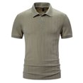 thumbnail image 1 of LSLJS Men Casual Solid Button Short Sleeve Lapel Collar Pullover T Shirt Tops, Mens Shirts Summer Clothes, 1 of 8