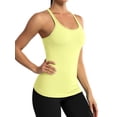 thumbnail image 4 of Charmo Women's Ribbed Camisole Workout Tank Tops with Built in Bra Basic Undershirt, 4 of 7