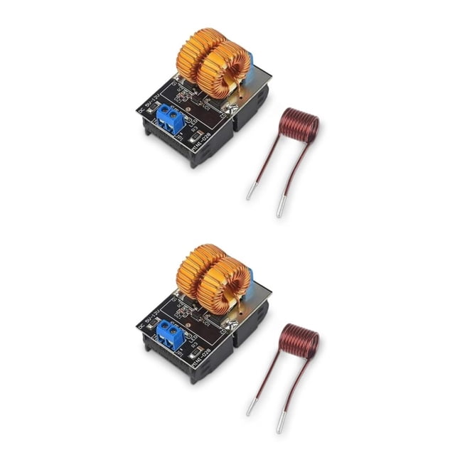 Transemion Module de Chauffage 5-12V avec Matériel de Machine à Bobine d'Allumage, Haut-Parleur à Rétrofriction, Chaufferette, Composant Électronique, Accessoires, Ensemble de 2