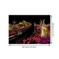 thumbnail image 3 of I Scratch Art Cityscape Postcards Holland Windmill Theme Set Of 2 Scratch Paper Art Kit For Kids And Adults Fun Activity Perfect Gift, 3 of 6