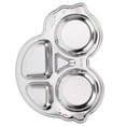 thumbnail image 3 of Food Tray, Increased Edge And Intimate Devided Design Cartoon Shape Kids Food Plate, Kitchen For Kids School Home, 3 of 8