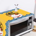 thumbnail image 4 of Microwave Oven Cover, Dustproof Cotton Machine Protector Anti-Dust Linen Fabric Microwave Dustproof Cloth Cover Decorative Kitchen Appliance Cover(Lucky Cat), 4 of 5