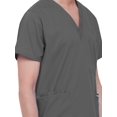 thumbnail image 1 of Landau Essentials 5 Pocket Scrub Top for Men's: Classic Relaxed Fit, V-Neck Durable Medical 7489, 1 of 8