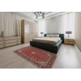 thumbnail image 4 of Ahgly Tapis d'Intérieur Rectangulaire Traditionnel Safran Rouge Médaillon, 8 Pieds x 12 Pieds, 4 of 6