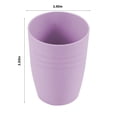 thumbnail image 2 of EGNMCR Kitchen Gadgets, Plastic Cups Reusable, Cup Set Of 5 Multicolor Straw Cups For Kitchen, Office, Travel, Drinking Cups & Stackable Drinking Glasses, Plastic Tumblers Cups for Kitchen, 2 of 7