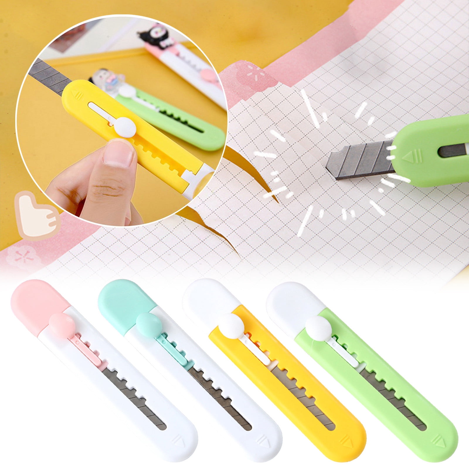 Alloy Steel Mini Utility Knife | Compact Box Cutter for Paper, Rope ...