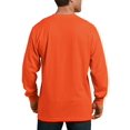 thumbnail image 2 of Dickies T-Shirt à Manches Longues pour Homme, Col Ras du Cou, Poids Lourd, LTL, Orange Vif, 2 of 2