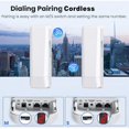 thumbnail image 3 of 2 Pack Cordless Bridge, 5.8G Outdoor Bridge 3KM 2 RJ45 LAN Port WiFi Ethernet Bridge with 14dBi High Gain Antenna, IEEE802.11a, N, Ac Point to Point WiFi Bridge IP65 Weatherproof, 3 of 7