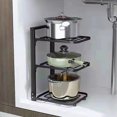 thumbnail image 4 of Pot Rack Organizers Kitchen Organizer Rack Pot Storage Rack Multilayer Thicken Strong Bearing Round Corner Pot Organizer For Kitchen, 4 of 6