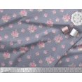 thumbnail image 3 of Soimoi Poly Georgette Fabric Triangle,Leaves & Rose Floral Print Fabric by the Yard 52 Inch Wide, 3 of 3