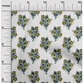 thumbnail image 1 of oneOone Polyester Lycra Fabric Leaves & Floral Block Print Sewing Fabric BTY 56 Inch Wide, 1 of 4