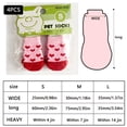 thumbnail image 4 of 4 Pcs Chaussettes de Protection pour Pattes d'Animaux pour Chien Petit Chat Antidérapantes Motif Cadeau de Noël, 4 of 5