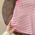 thumbnail image 4 of JDQJBZ Girls Sleeveless Dress Striped Print Tank Style Casual Summer Outfit, 4 of 5